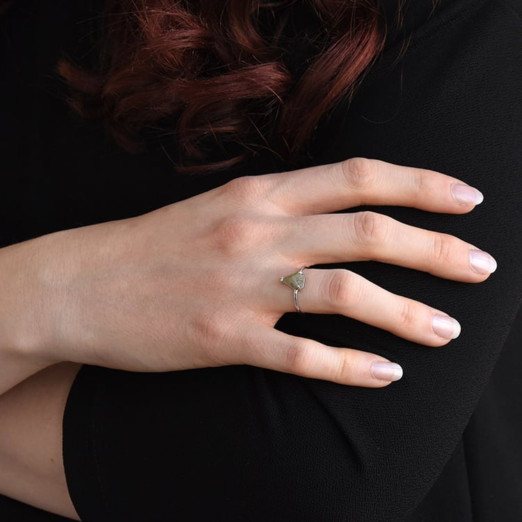 Prsteň so salt and pepper diamantom 79489