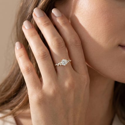 Rozvodový prsteň s lab-grown diamantmi Carina