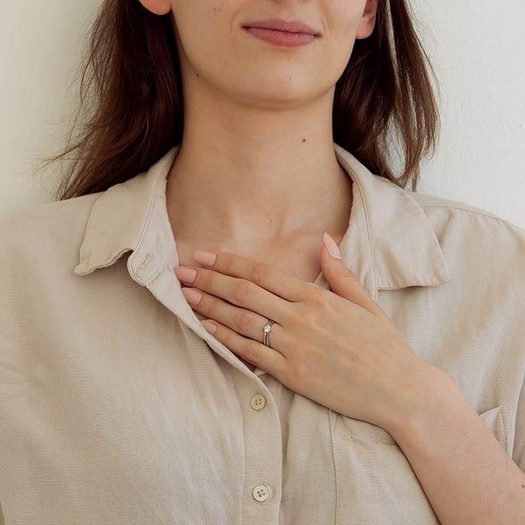 Set prsteňov s možnosťou výberu diamantu Heldai 131599