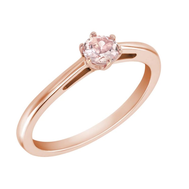 Zásnubný prsteň s round morganitom 48221
