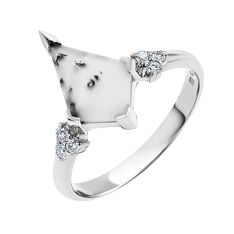 Prsteň s dendritickým opálom Floki 139890