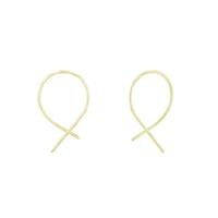 Zlaté náušnice netradičného dizajnu Joord