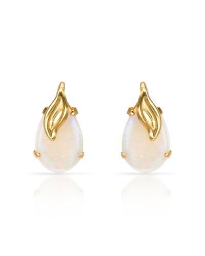 Opálové zlaté náušnice