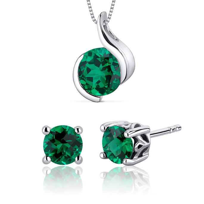 Smaragdová strieborná kolekcia