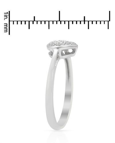 Zlatý prsteň v tvare srdca s 0.10ct diamantmi Lady 712