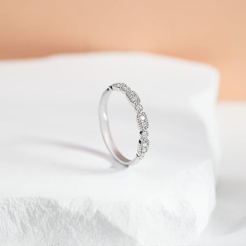 Vintage obrúčka s lab-grown diamantmi a komfortný prsteň Melvin