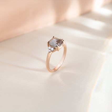 Prsteň so salt and pepper diamantom Mirko