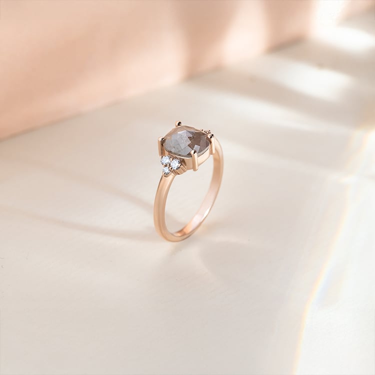 Prsteň so salt and pepper diamantom Mirko 151971