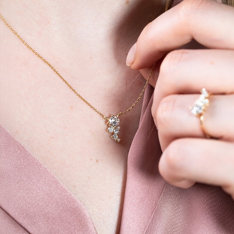 Kolekcia cluster šperkov s lab-grown diamantmi Ester 152081