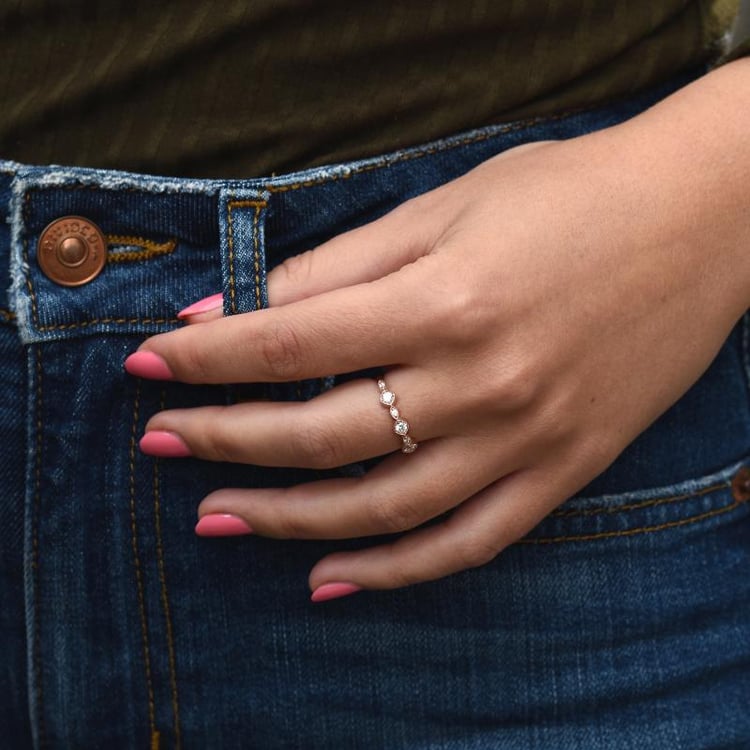 Pozlátený eternity prsteň 49426