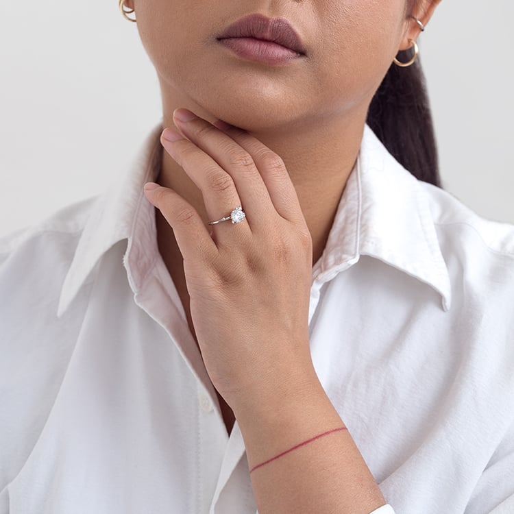 Cluster zásnubný prsteň s diamantmi Rosa 128708