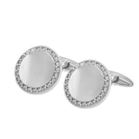 Platinové manžetové gombíky s diamantmi Tanzy