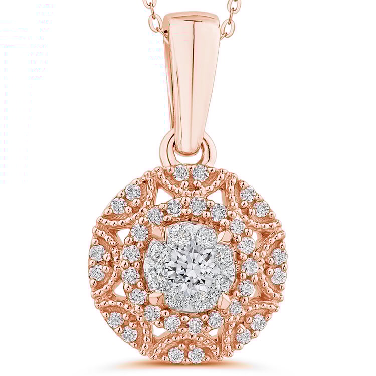 Prepychový prívesok z ružového zlata 51891