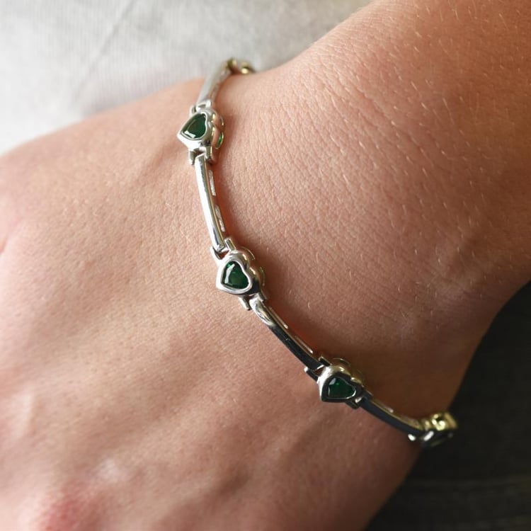 Náramok so smaragdmi 15472