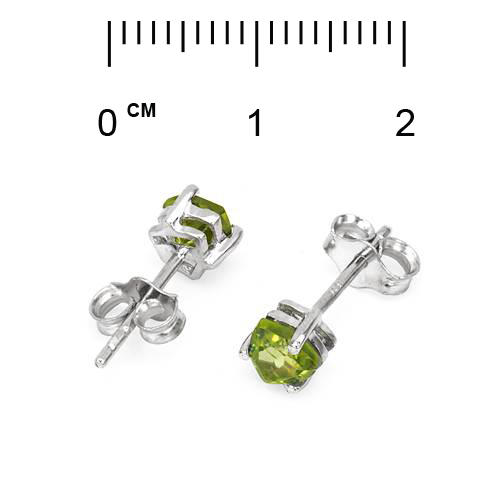 Olivinove nausnice strieborne 53557