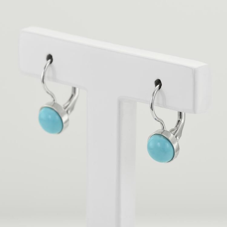 Visiace náušnice s tyrkysmi 49400