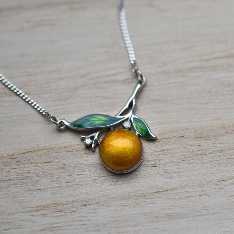 Náhrdelník s citrónom 43395