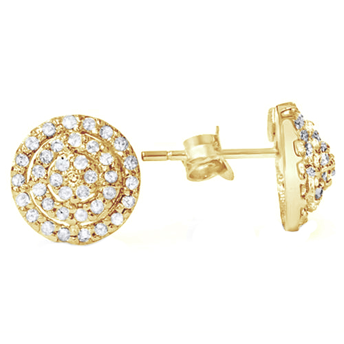 Zlaté náušnice s diamantmi 80631