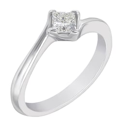 Zásnubný prsteň s princess diamantom Fenja