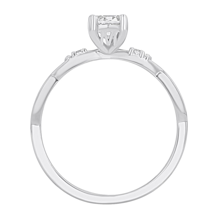 Zásnubný prsteň s výberom písmen a lab-grown diamantmi Mileva 166870