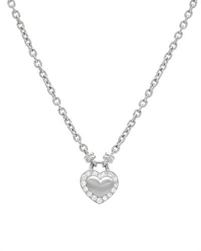 Náhrdelník srdce s diamantmi