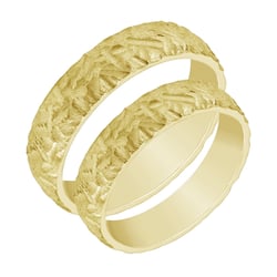 Matné obrúčky s reliéfom Loveline