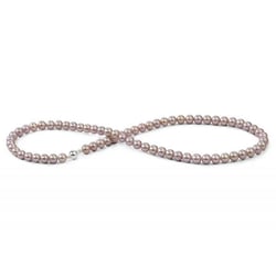 Jemný levanduľový 6-6.50mm perlový náhrdelník zo zlata Dahra