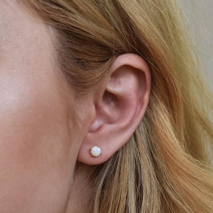 Zlaté náušnice s opálmi Eilidh