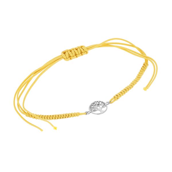 Strieborný povrázkový náramok so stromom života Cohen 108109