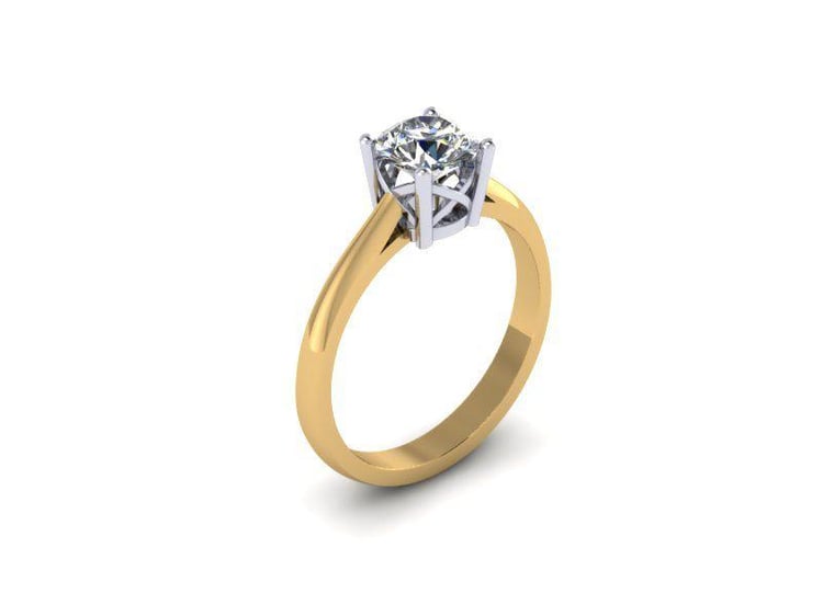 zasnubny prsten s 2 farebnym zlatom 