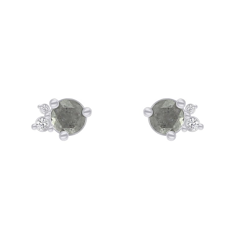 Zlaté cluster náušnice 77134