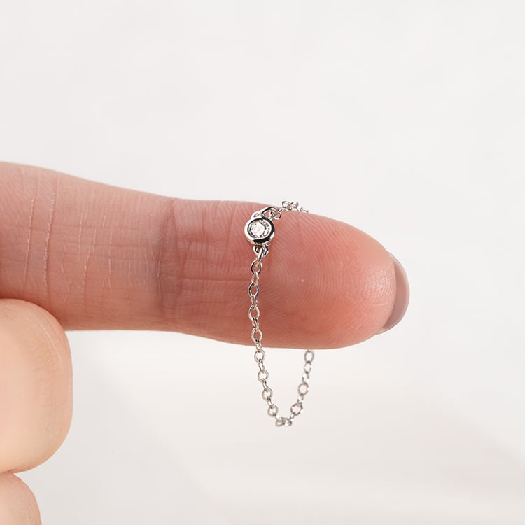 Retiazkový prsteň s lab-grown diamantom Terez 147646