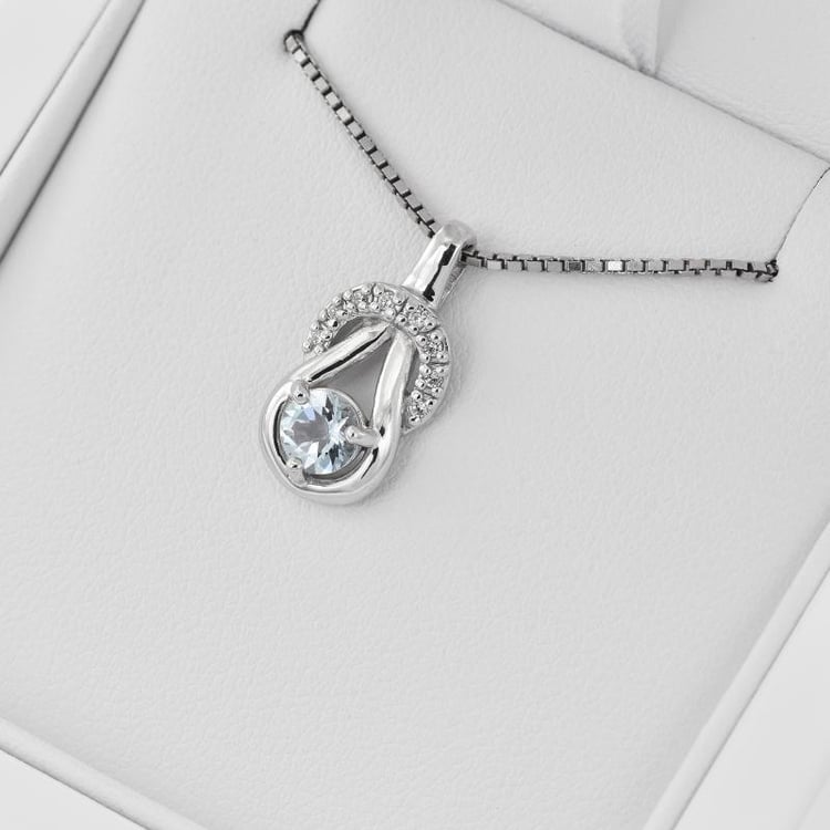 Prívesok s akvamarínom 31042