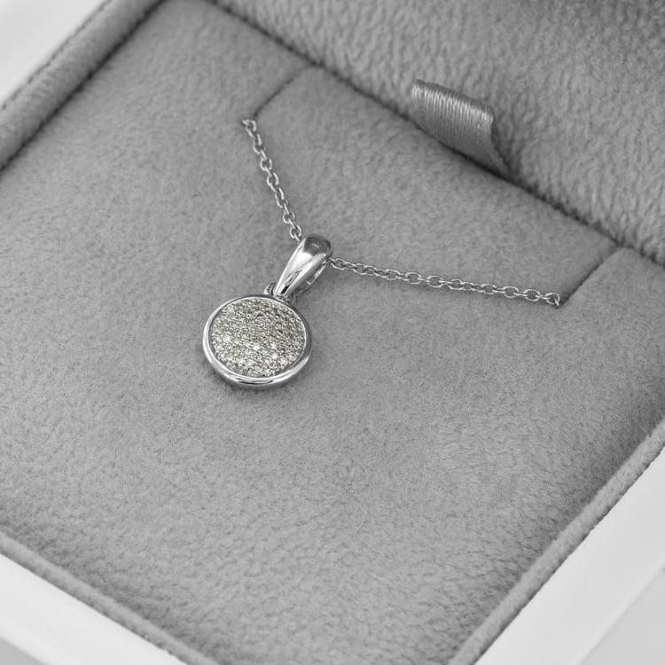 Náhrdelník plný diamantov zo zlata 44994