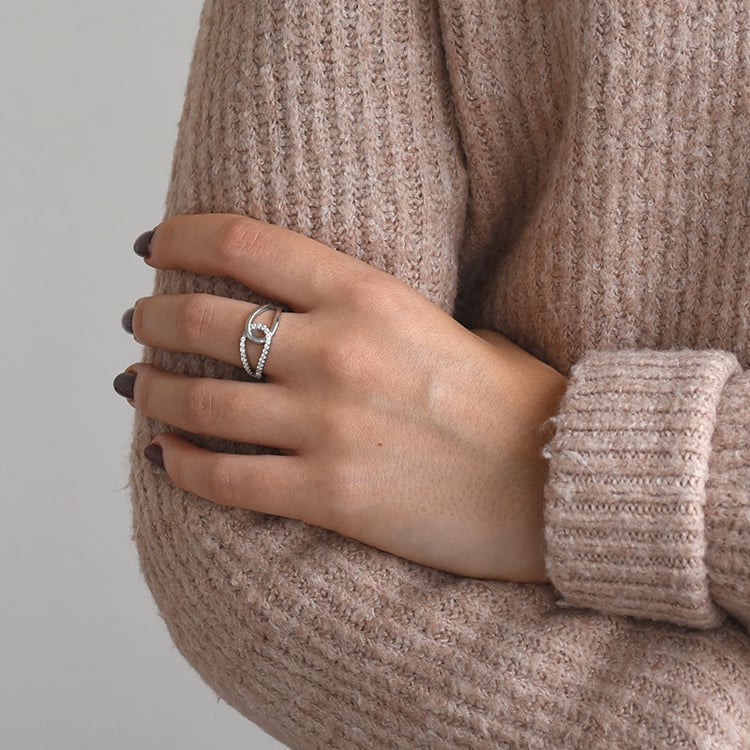 Prsteň s diamantmi 69309