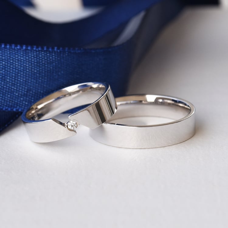 Elegantné snubné prstene zo zlata 77180