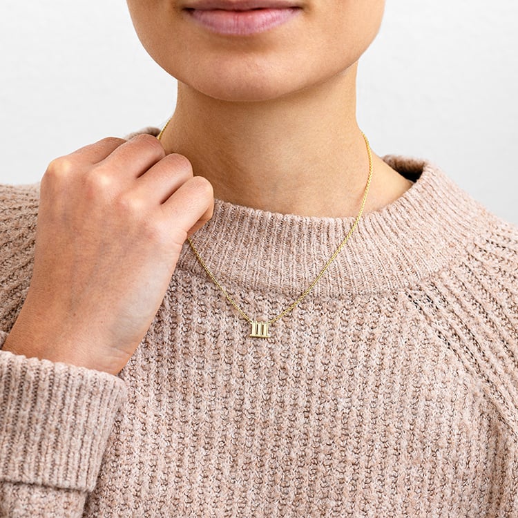 Náhrdelník s diamantom Anjelské čísla 133267