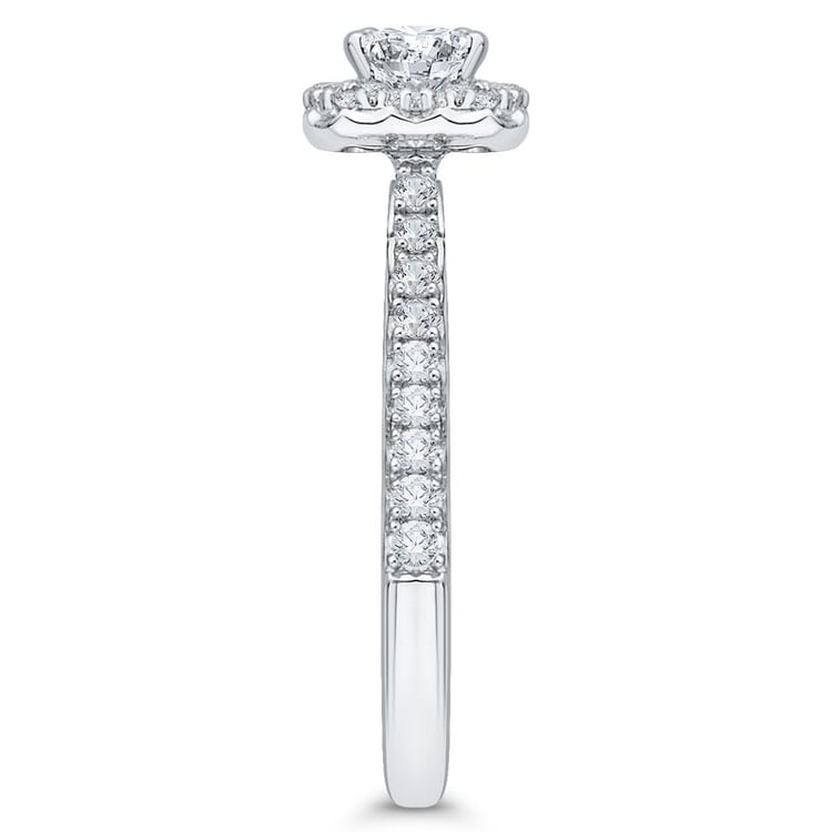 Zlatý zásnubný prsteň s diamantmi 46485