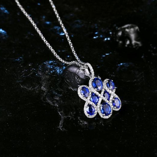 Náhrdelník plný zafírov Kaleny 9974