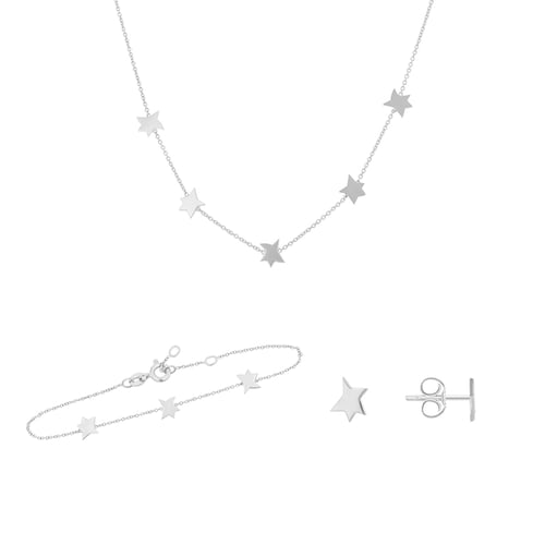 Strieborný set šperkov s hviezdami Malý princ