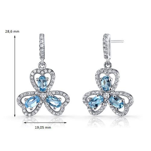 Náušnice s topásmi Caria 9147