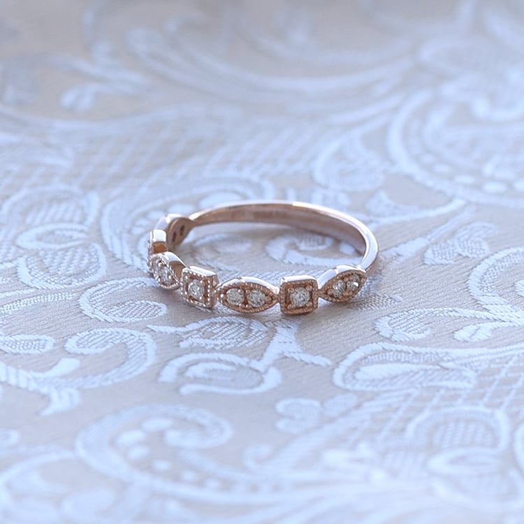 Eternity prsteň s bielymi lab-grown diamantmi Octave 105673