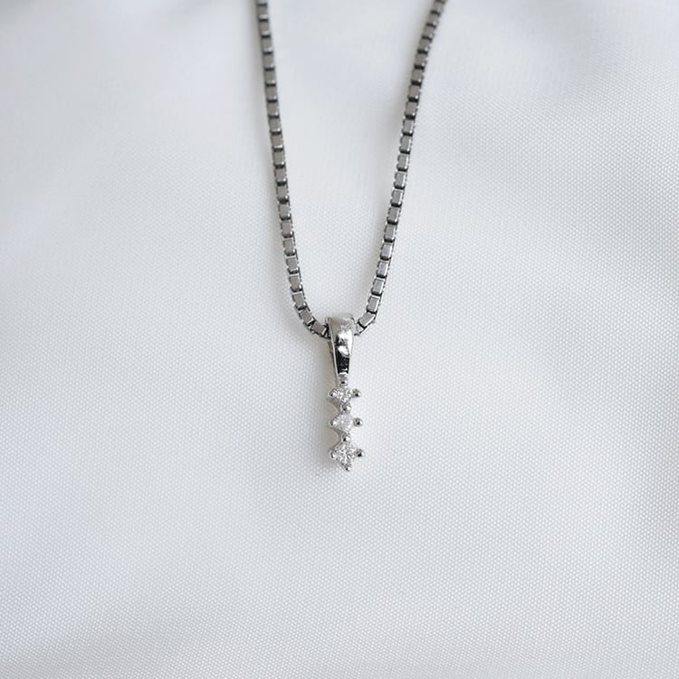Diamantový prívesok zo striebra 86244