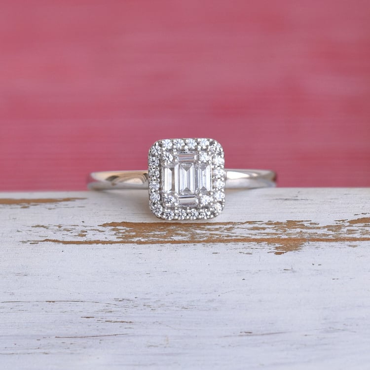 Halo prsteň zo zlata 85325