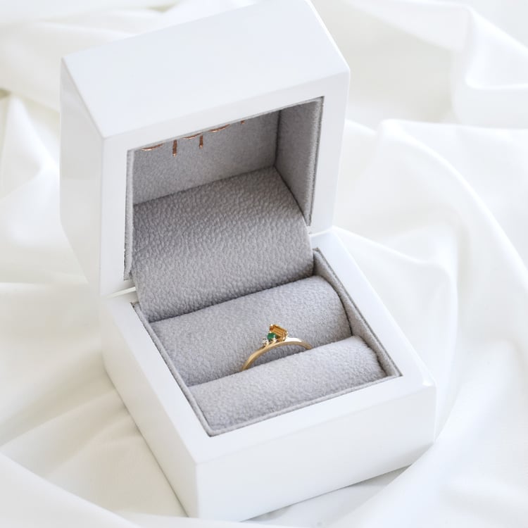 Drahokamový cluster prsten 82018