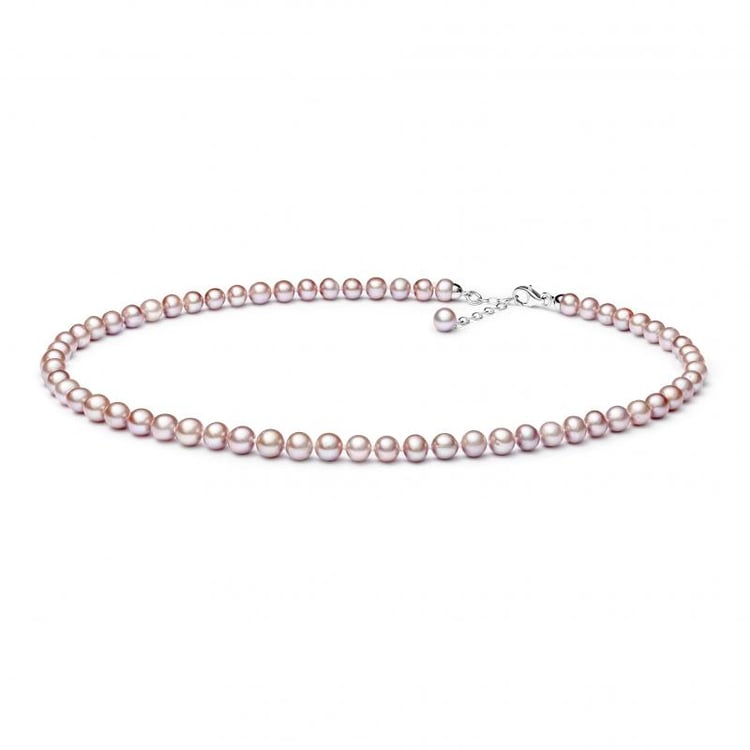 Strieborný perlový náhrdelník