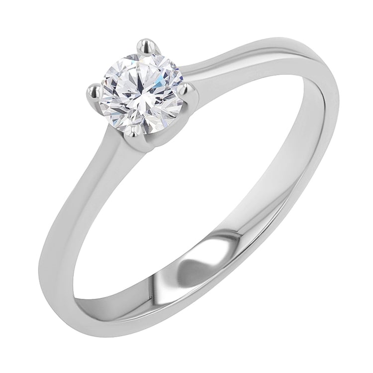 Zásnubný prsteň so srdiečkom a diamantom Lenal