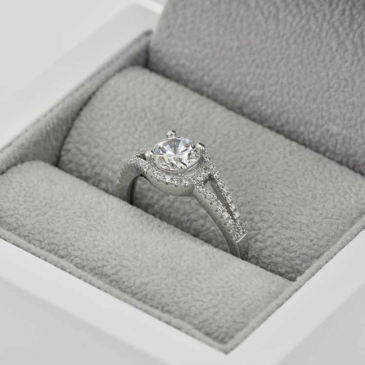 Halo zásnubný prsteň 76034