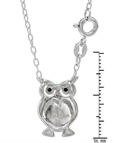 Strieborný náhrdelník sova 54443