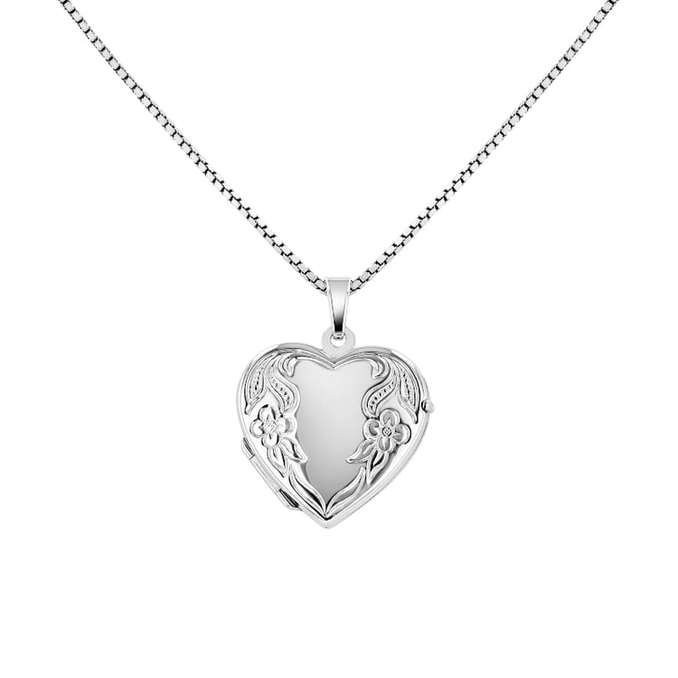 Strieborný otvárací medailón srdca 139892